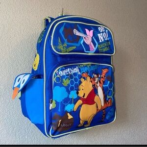 Blue Winnie the Pooh Backpack